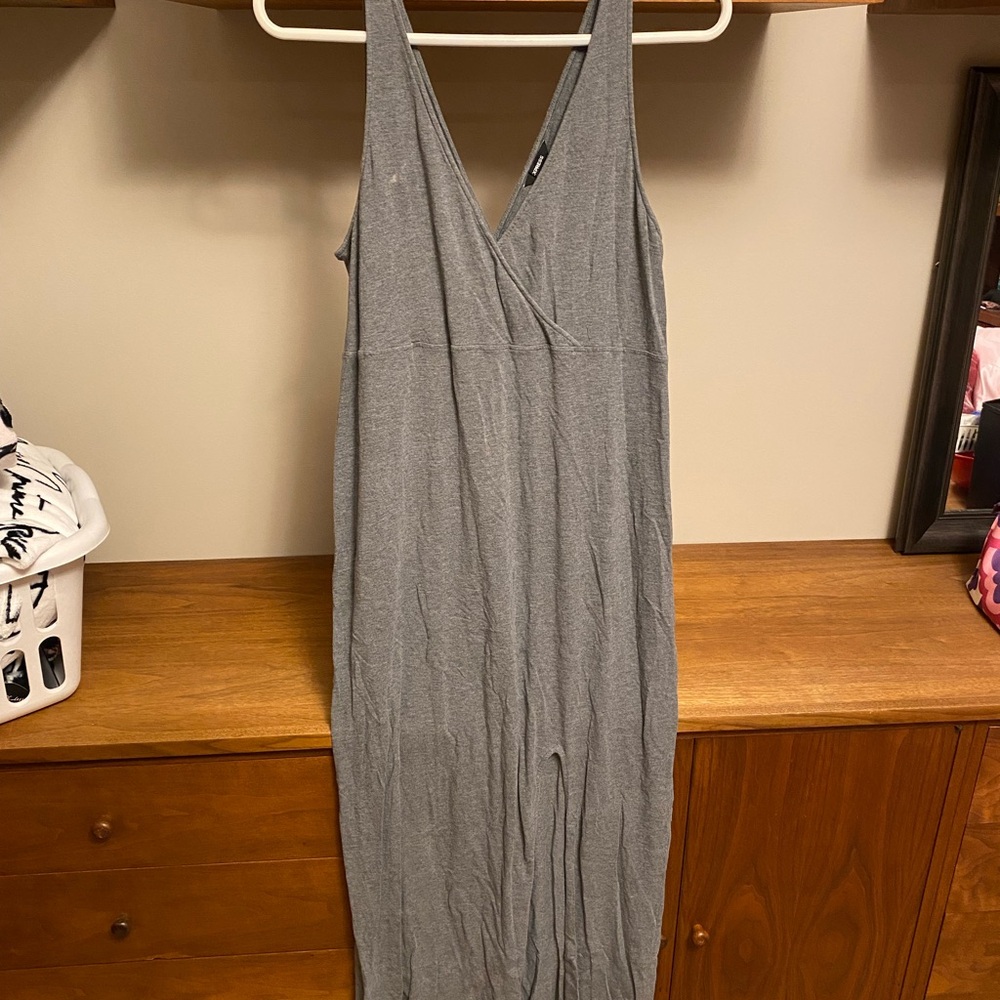 Express Heather Gray Sleeveless Dress
